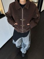 Vintage Suede Buckle Jacket