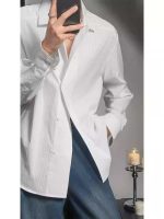 Italian Neapolitan Style Slim Fit Striped Shirt – Men's Light Luxury Long Sleeve Dress Shirt - Image 5