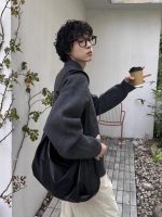 Unisex Vintage Wide-Strap Leather Crossbody Tote Bag