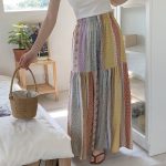 Floral Cotton-Silk Loose Skirt - Image 13