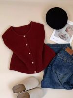 Women’s Gold Button Knit Vest Sleeveless Layering Top