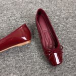 Red Patent Leather Bow Ballet Flats - Image 7