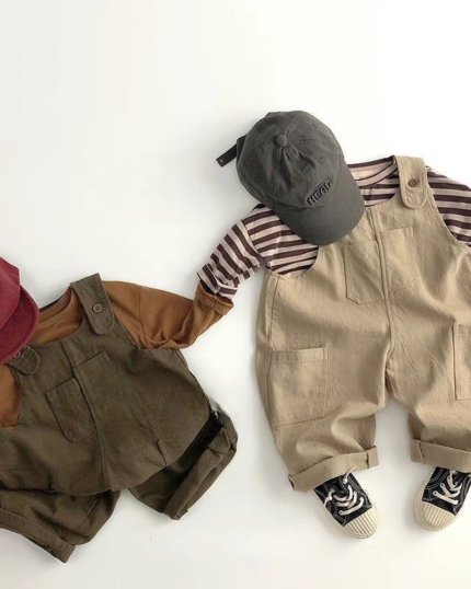 Unisex Kids Cotton Overalls