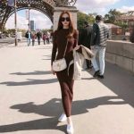 Extra-Long Knit Sweater Dress - Slim Fit Over-Knee - Image 3