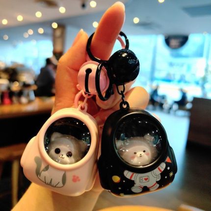 Super Cute Little Bear Night Light Keychain - Trendy Atmosphere Light, Backpack Pendant, Car Keychain