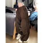 Japanese Vintage Casual Pants for Men & Women – High-Waisted Loose, Slimming Straight-Leg Wide-Leg Work Pants - Image 8