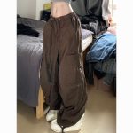 Japanese Vintage Casual Pants for Men & Women – High-Waisted Loose, Slimming Straight-Leg Wide-Leg Work Pants - Image 7