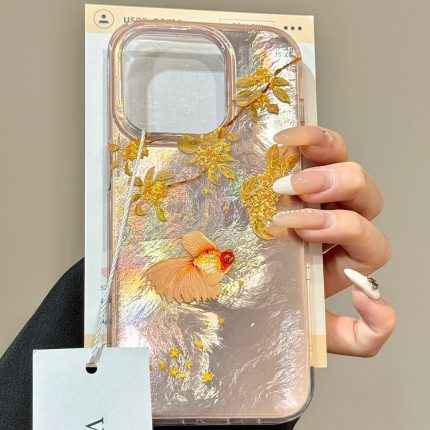 New Chinese Style Lucky Koi Fish iPhone Case - Soft Case for iPhone