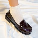 Uniity Brown JK Uniform Shoes - Lightweight Japanese School Loafers for Girls - Image 8