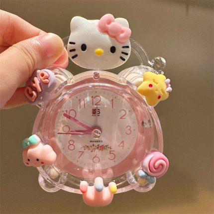 Cute Cartoon Kids Alarm Clock – Silent Bedroom Clock for Boys and Girls