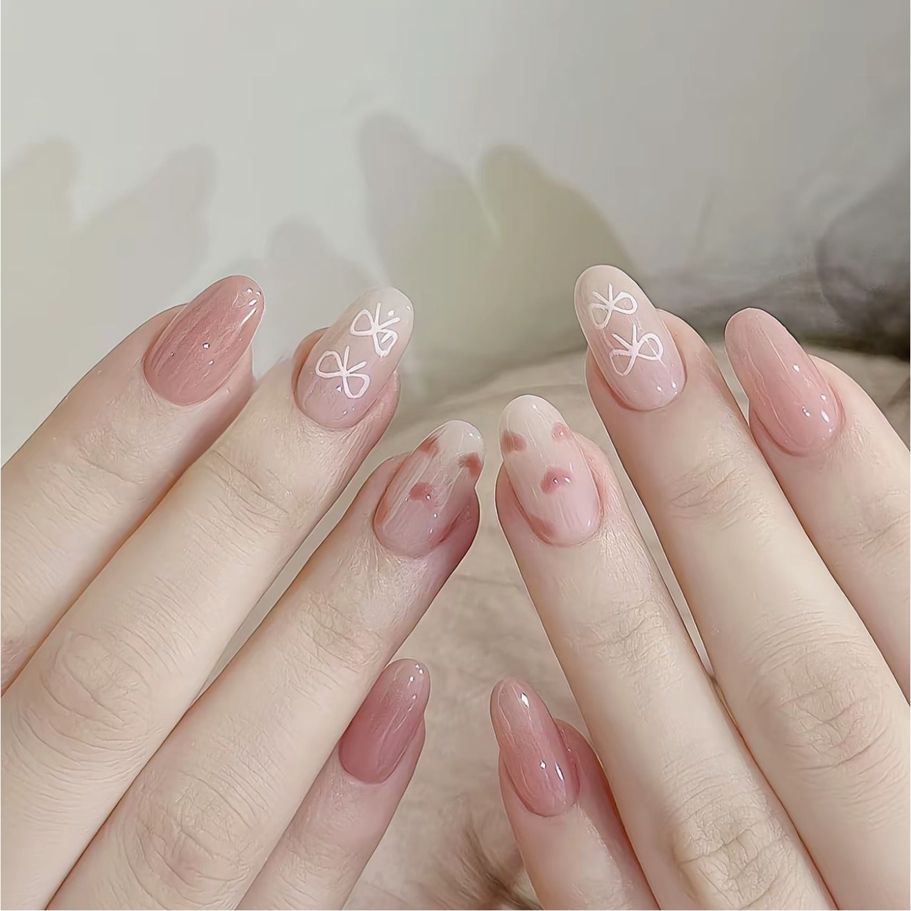 WhatsAppImage2025-09-30at12.59.24PM Sweet Heart Nude Press-On Nails with Bow – INS Style Elegant Fake Nail Tips - Image 1