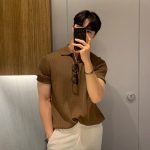 Classic Knit Polo Shirt for Men - Image 4