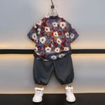 Casual Vacation Short Sleeve Outfit for Kids - Image 6