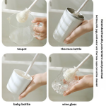 Upgraded Silicone Cleaning Brush with Long Handle & Storage Rack –ccc and Baby Accessories. - Image 6