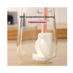 Upgraded Silicone Cleaning Brush with Long Handle & Storage Rack –ccc and Baby Accessories. - Image 3