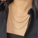 Layered Twisted Snake Bone Titanium Steel Collarbone Necklace for Women - Image 4
