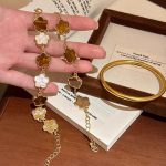 Floral Bracelet for Women – Elegant Chinese Style Adjustable Bangle - Image 9