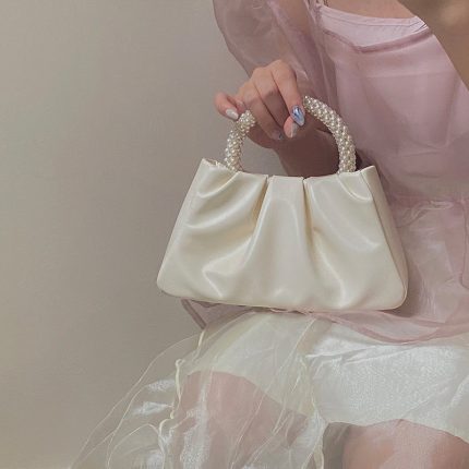 High End Pleated Cloud Portable Shoulder Crossbody Bag