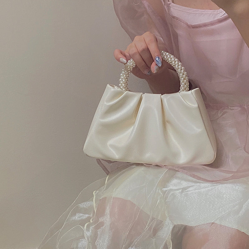 e6c88fb99272df4301814a932e4f9cb2 High End Pleated Cloud Portable Shoulder Crossbody Bag - Image 1