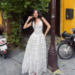 V-Neck Slip Maxi Dress - Image 6