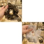 Organza Rhinestone Scrunchie