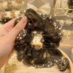 Organza Rhinestone Scrunchie - Image 5